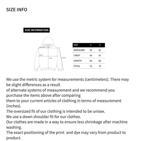 Acmé de la vie ADLV BABY FACE HOODIE BLACK DONUT Size 1 Unisex Black - Picture 13 of 14